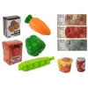 LEAN TOYS kassaspeelgoed winkel-set met microfoon-soundterminal – interactieve rollenspelset voor kinderen vanaf 3 jaar