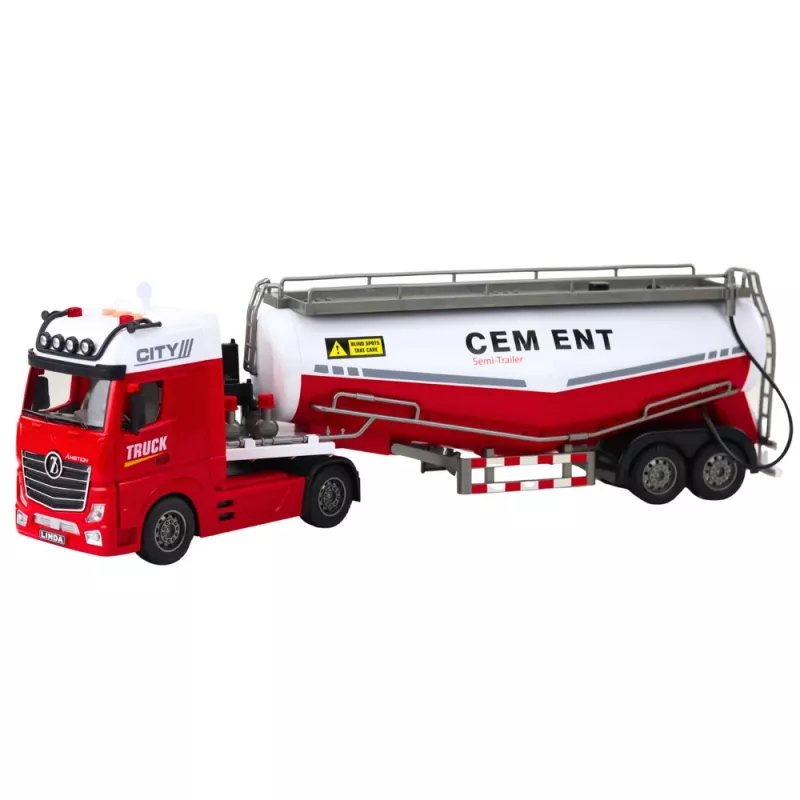 LEAN TOYS cementtankwagen met watergietfunctie, lichten en geluiden
