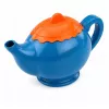 LEAN TOYS kinderservies bamboevezel, blauw en oranje, 15-delige set