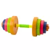 LEAN TOYS kinderhalters, antislip schuim, 8 schijven, kunststof, kleurrijk