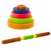 LEAN TOYS kinderhalters, antislip schuim, 8 schijven, kunststof, kleurrijk