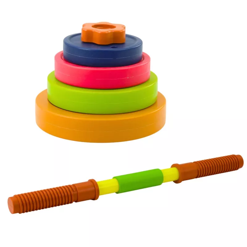 LEAN TOYS kinderhalters, antislip schuim, 8 schijven, kunststof, kleurrijk