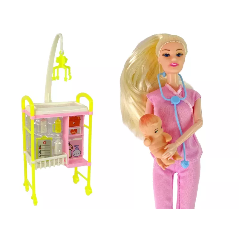 LEAN TOYS Kinderen Poppendokter Lang Haar Accessoires