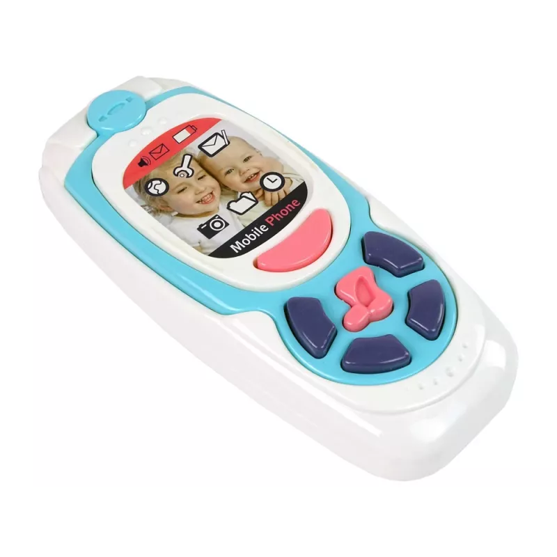 LEAN TOYS kinder leertelefoon melody blauw