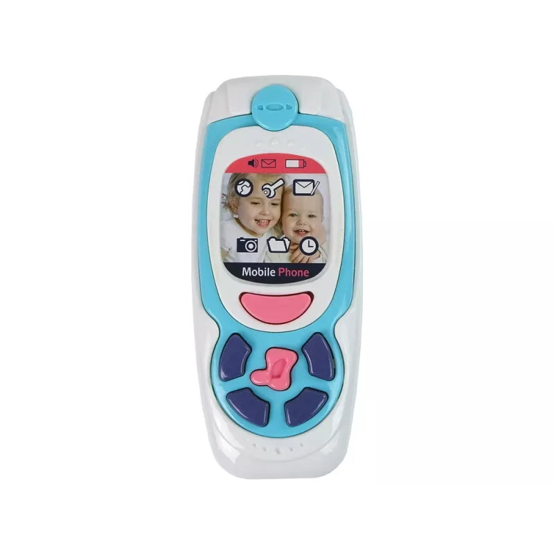 LEAN TOYS kinder leertelefoon melody blauw