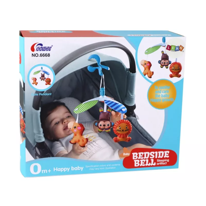 LEAN TOYS kinder-mobiel dierenclip draagbaar