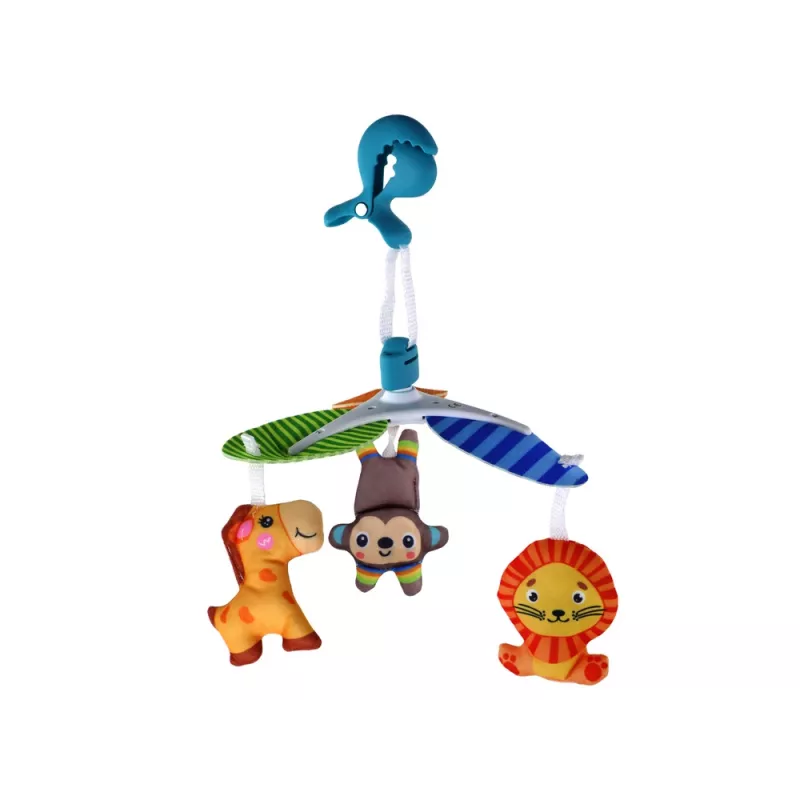 LEAN TOYS kinder-mobiel dierenclip draagbaar