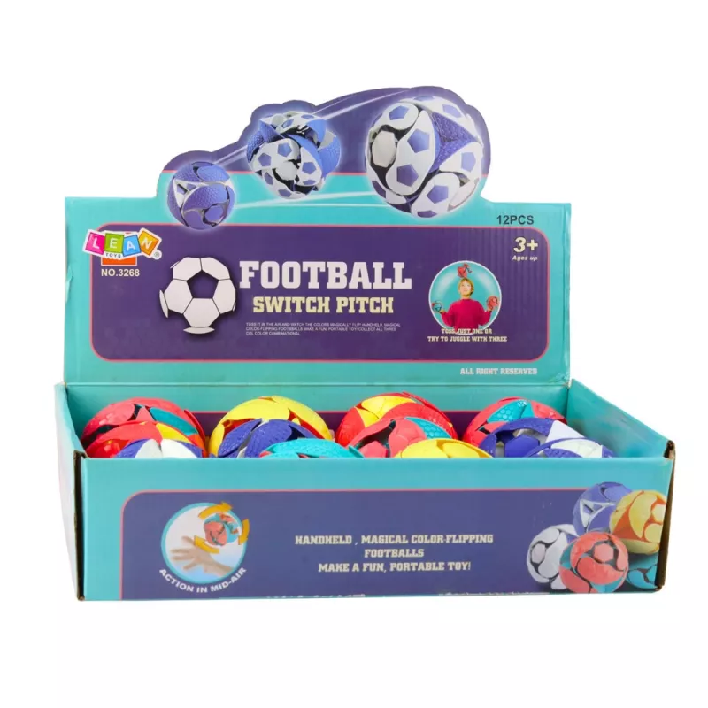 LEAN TOYS kleurveranderende LED jongleerbal 8 cm veelkleurig