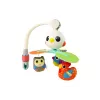 LEAN TOYS Kleurrijke vogels melodie carrousel voor babybed en kinderwagen