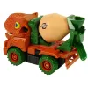LEAN TOYS Betonmixer dinosaurus Unwrecker oranje accessoires