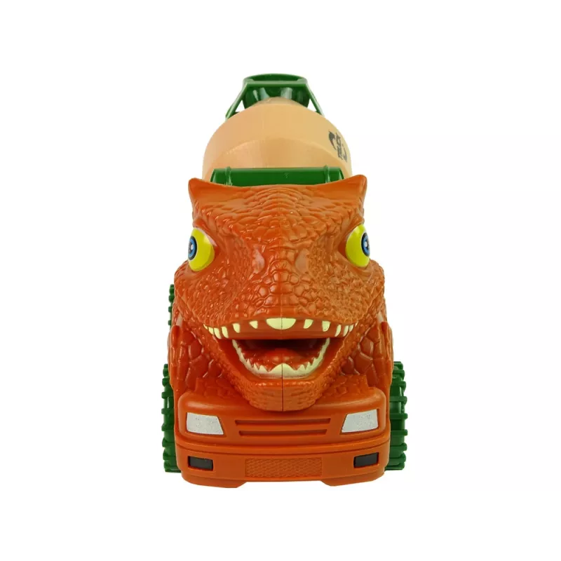 LEAN TOYS Betonmixer dinosaurus Unwrecker oranje accessoires