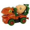 LEAN TOYS Betonmixer dinosaurus Unwrecker oranje accessoires