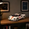LEAN TOYS bouwstenen sportwagen afstandsbediening RC wit 1384 onderdelen