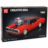 LEAN TOYS bouwstenen sportwagen Charger rood 1869 delen