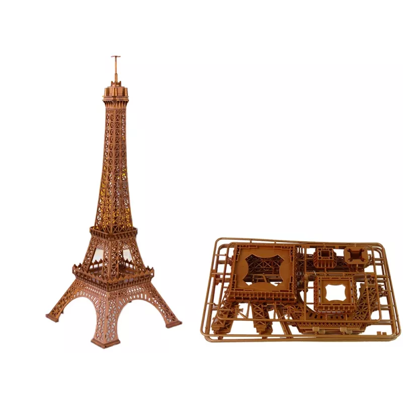 LEAN TOYS Bouwkraan met afstandsbediening 90 cm hoge Eiffeltoren bouwset