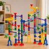 LEAN TOYS bouwset kogelbaan tunnel kleurrijke dinosaurussen 192 delen