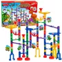 LEAN TOYS bouwset kogelbaan tunnel kleurrijke dinosaurussen 192 delen