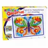 LEAN TOYS creatieve set button-mozaïekpuzzel paddenstoel-pinnetjes koffer 300 stuks