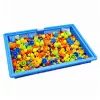 LEAN TOYS creatieve set button-mozaïekpuzzel paddenstoel-pinnetjes koffer 300 stuks