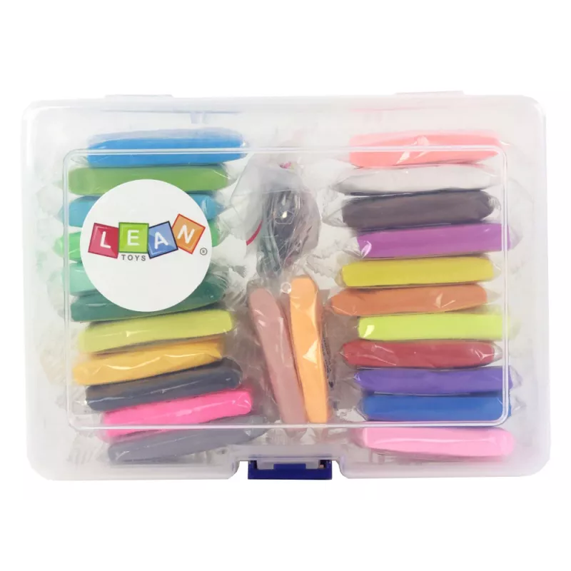 LEAN TOYS Creatieve set Klei Modelleermassa 24 kleuren Accessoires