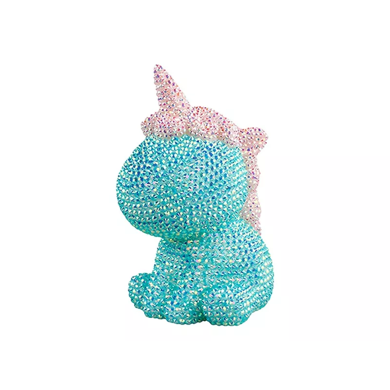 LEAN TOYS Creative Unicorn Kit DIY Diamonds Crystals blauw