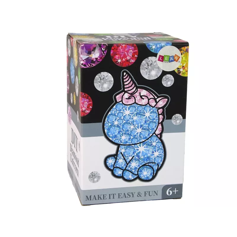 LEAN TOYS Creative Unicorn Kit DIY Diamonds Crystals groen