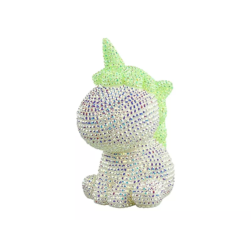 LEAN TOYS Creative Unicorn Kit DIY Diamonds Crystals groen
