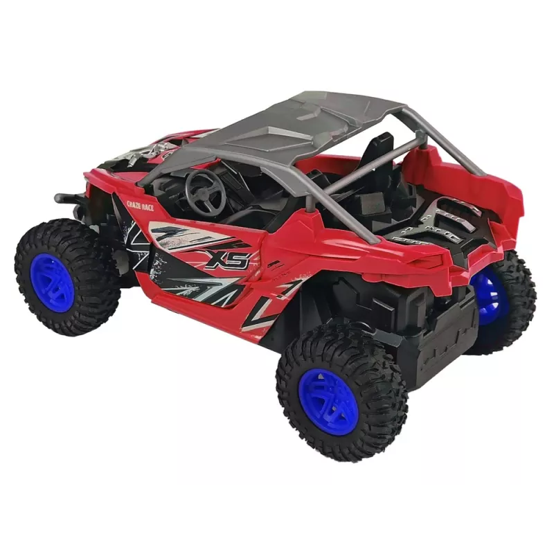 LEAN TOYS Cross Country terreinafstandsbedieningsauto 27 MHz rood
