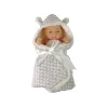LEAN TOYS schattige babypop grijs kokarde