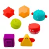 LEAN TOYS cilinder sensorische kubus interactieve vormsorteerder met licht en geluid - meerkleurig (22659)