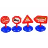 LEAN TOYS Afneembare trein met gereedschap en figuren