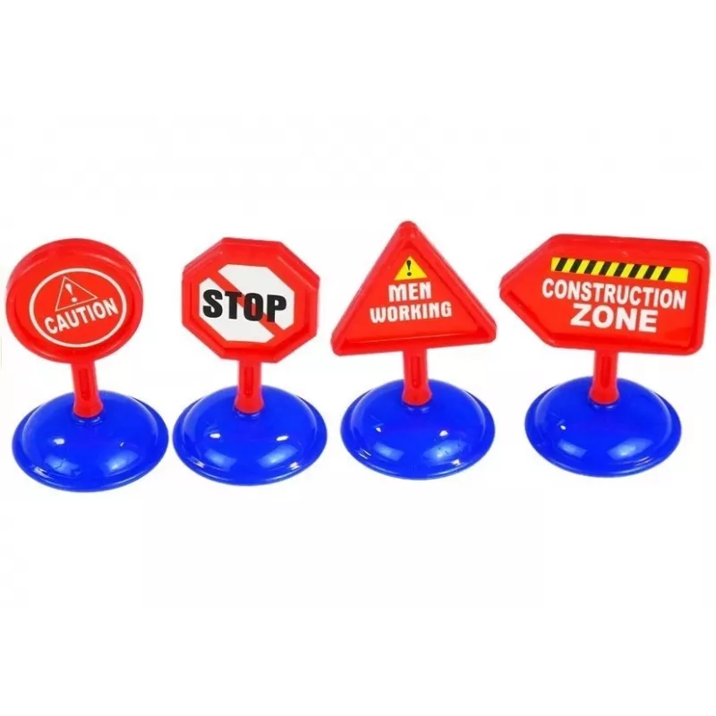LEAN TOYS Afneembare trein met gereedschap en figuren