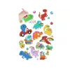 LEAN TOYS diamantborduur sticker set dinosaurussen mozaïek