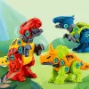 LEAN TOYS dinosaurus bouwblokken schroefset met schroevendraaier 4-in-1