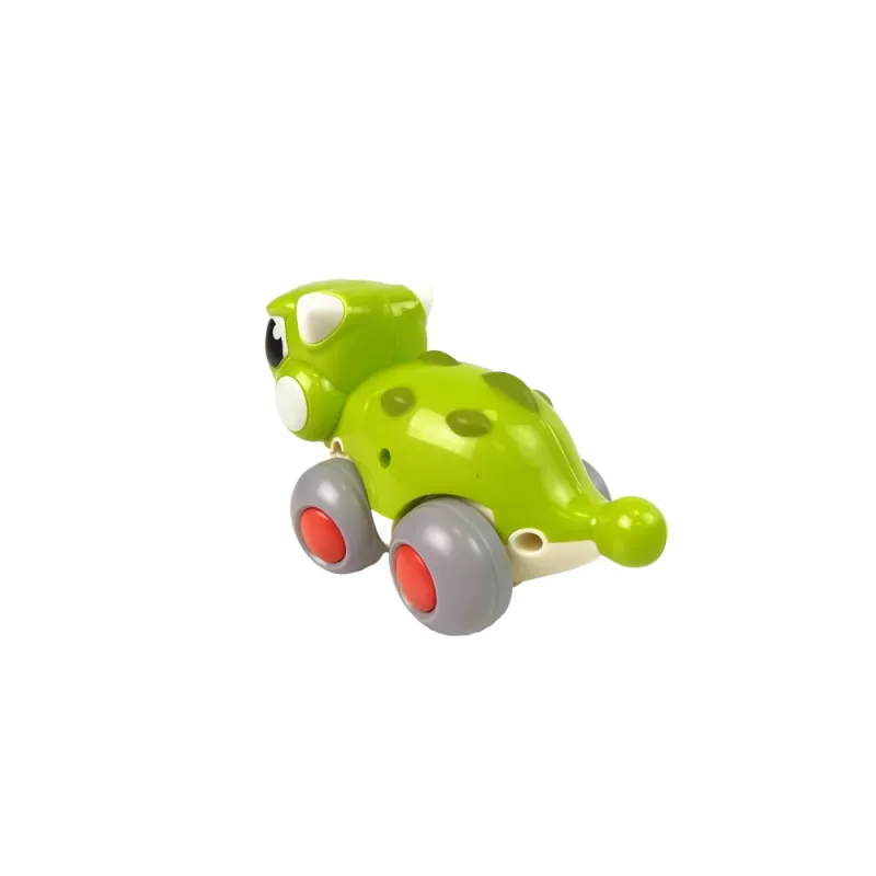 LEAN TOYS Dinosaurus op wielen groene figuur