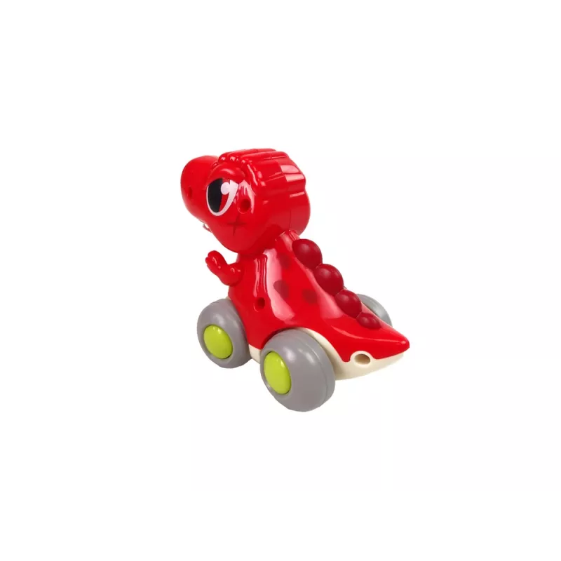 LEAN TOYS Dinosaurus op wielen T-Rex rode figuur