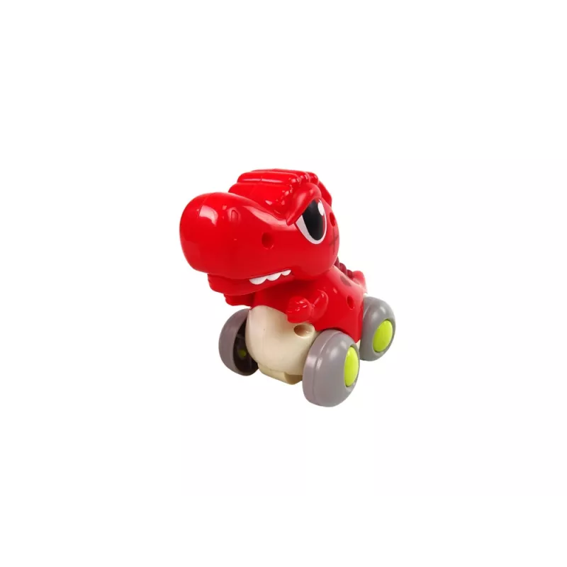 LEAN TOYS Dinosaurus op wielen T-Rex rode figuur
