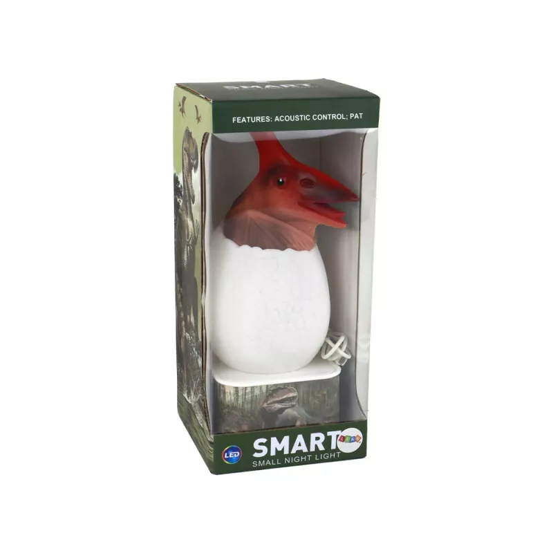 LEAN TOYS Dinosaurus Pterosaurus LED Micro USB Ei Lamp - 16 RGB kleuren, touch & afstandsbediening, oplaadbaar