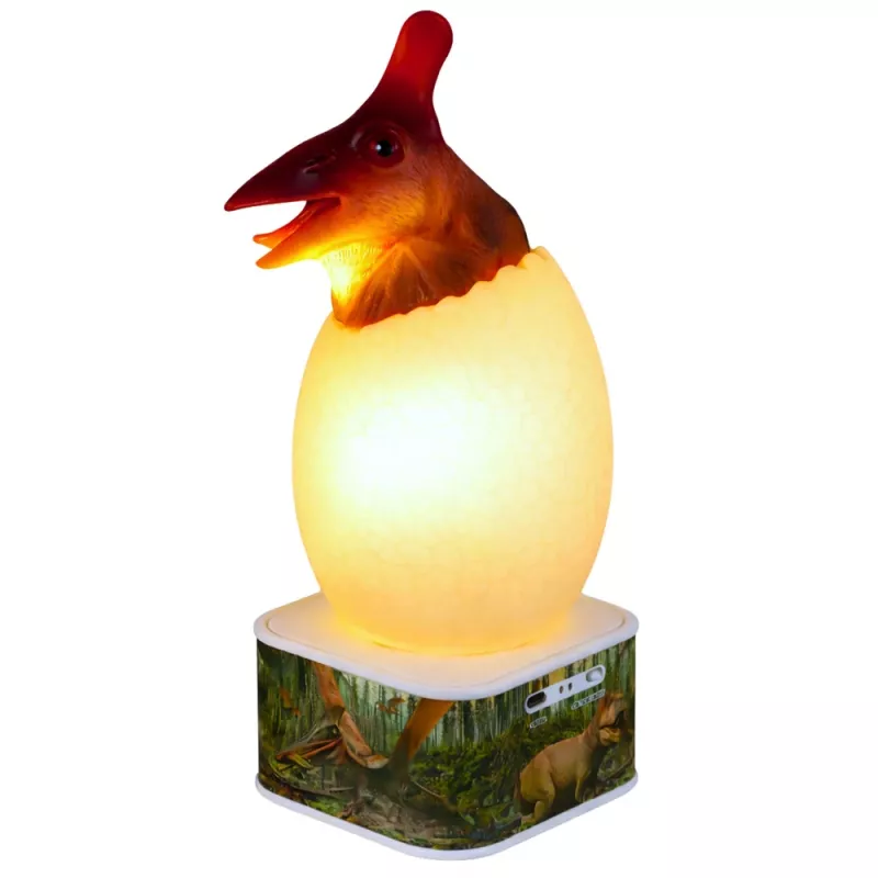 LEAN TOYS Dinosaurus Pterosaurus LED Micro USB Ei Lamp - 16 RGB kleuren, touch & afstandsbediening, oplaadbaar