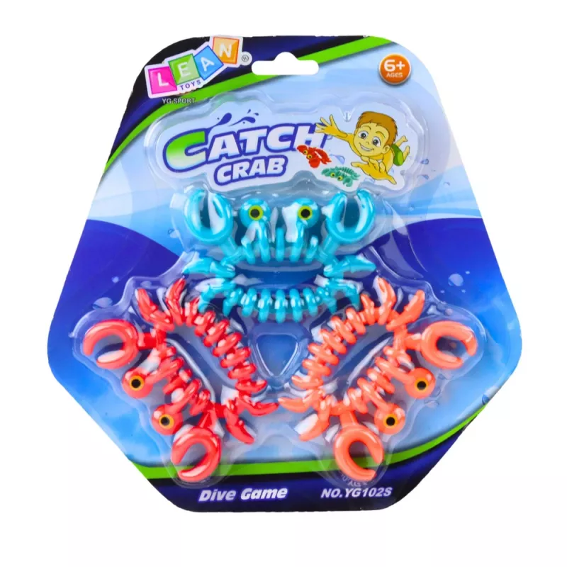 LEAN TOYS duikspeelgoed waterspektakel kleurrijke krabben 3 stuks