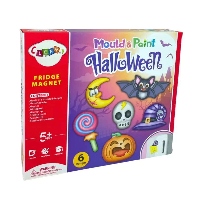 LEAN TOYS DIY Halloween magneten gipsafdrukken pompoen kit