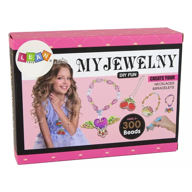 LEAN TOYS DIY Sieraden Maken Set Kralen Stiften
