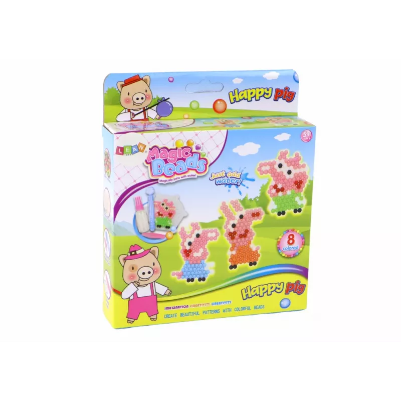 LEAN TOYS DIY Magische Waterparels Set 8 Varkenskleuren