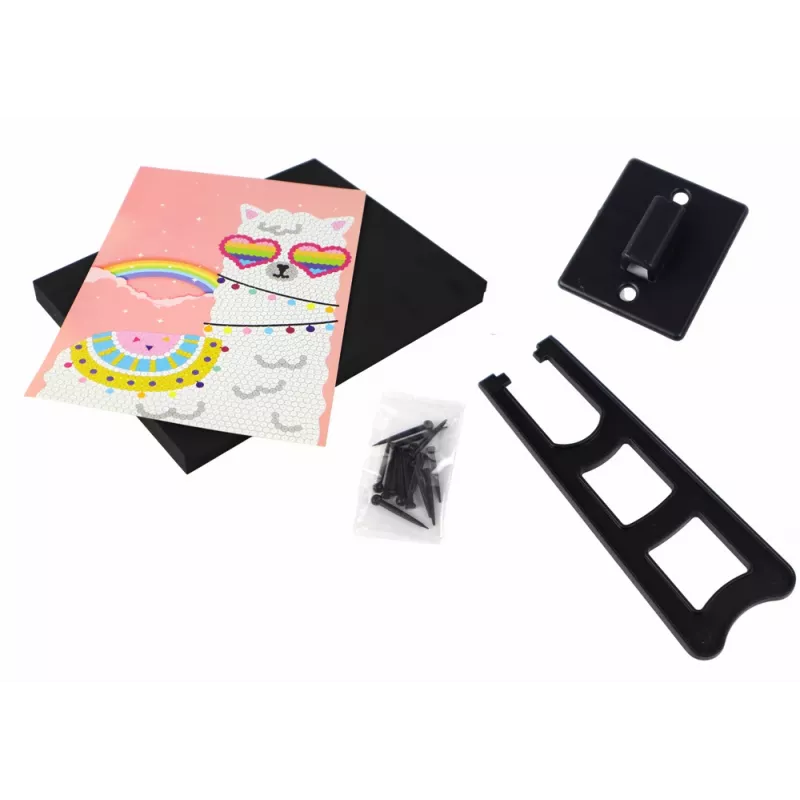 LEAN TOYS DIY set pailletten hoge hakken uilenframe bont