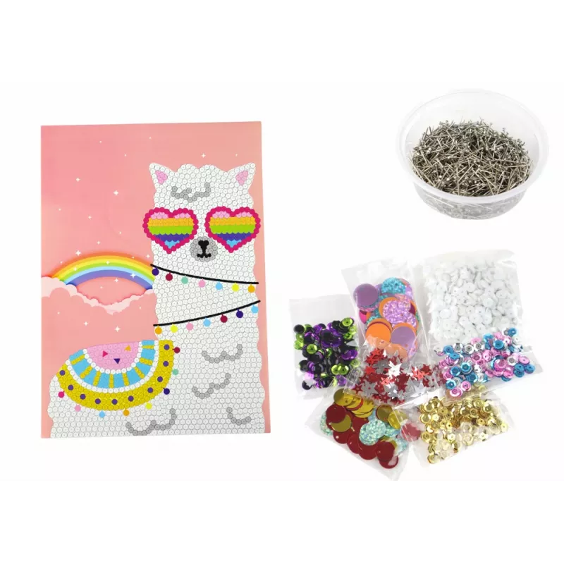 LEAN TOYS DIY set pailletten hoge hakken uilenframe bont