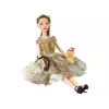 LEAN TOYS Pop voor kinderen Emily met hond lang haar