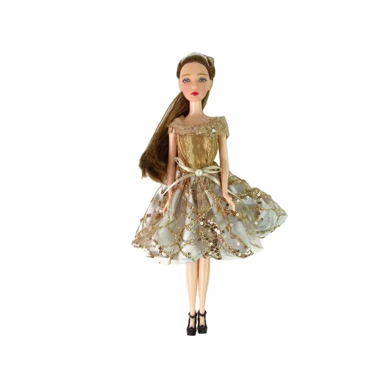 LEAN TOYS Pop voor kinderen Emily met hond lang haar
