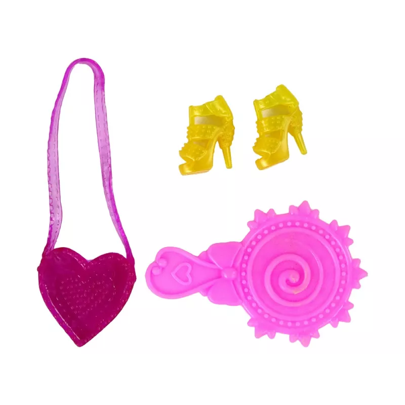 LEAN TOYS Pop met lang haar en schilderkleed