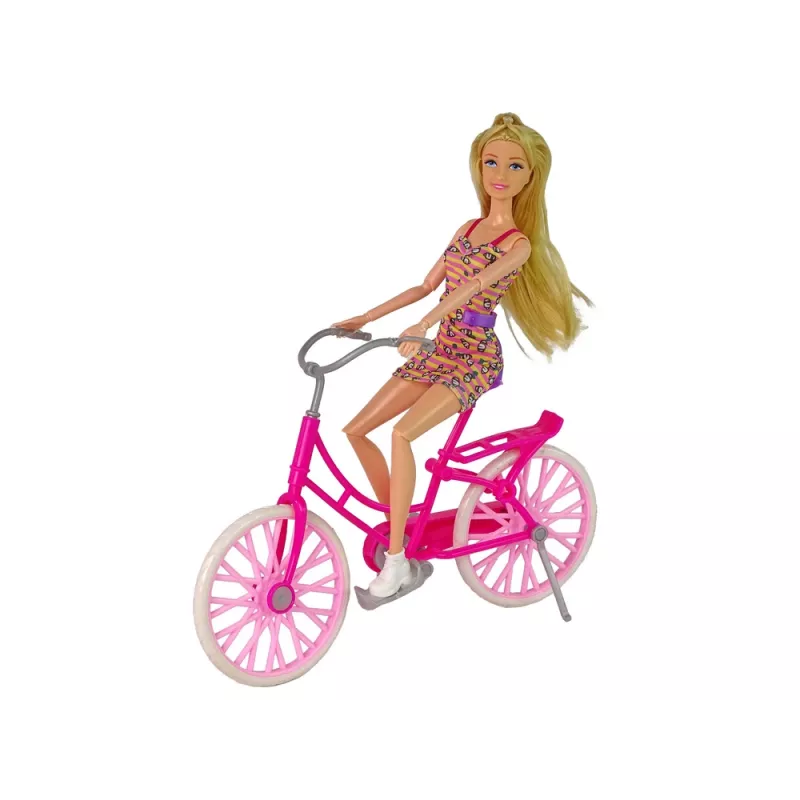 LEAN TOYS Pop op fiets roze