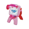LEAN TOYS dubbelzijdig bord krijtstiften standaard projector afbeeldingen roze